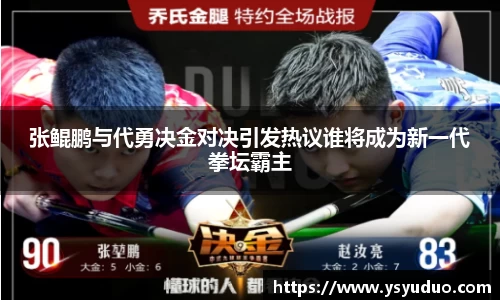 张鲲鹏与代勇决金对决引发热议谁将成为新一代拳坛霸主